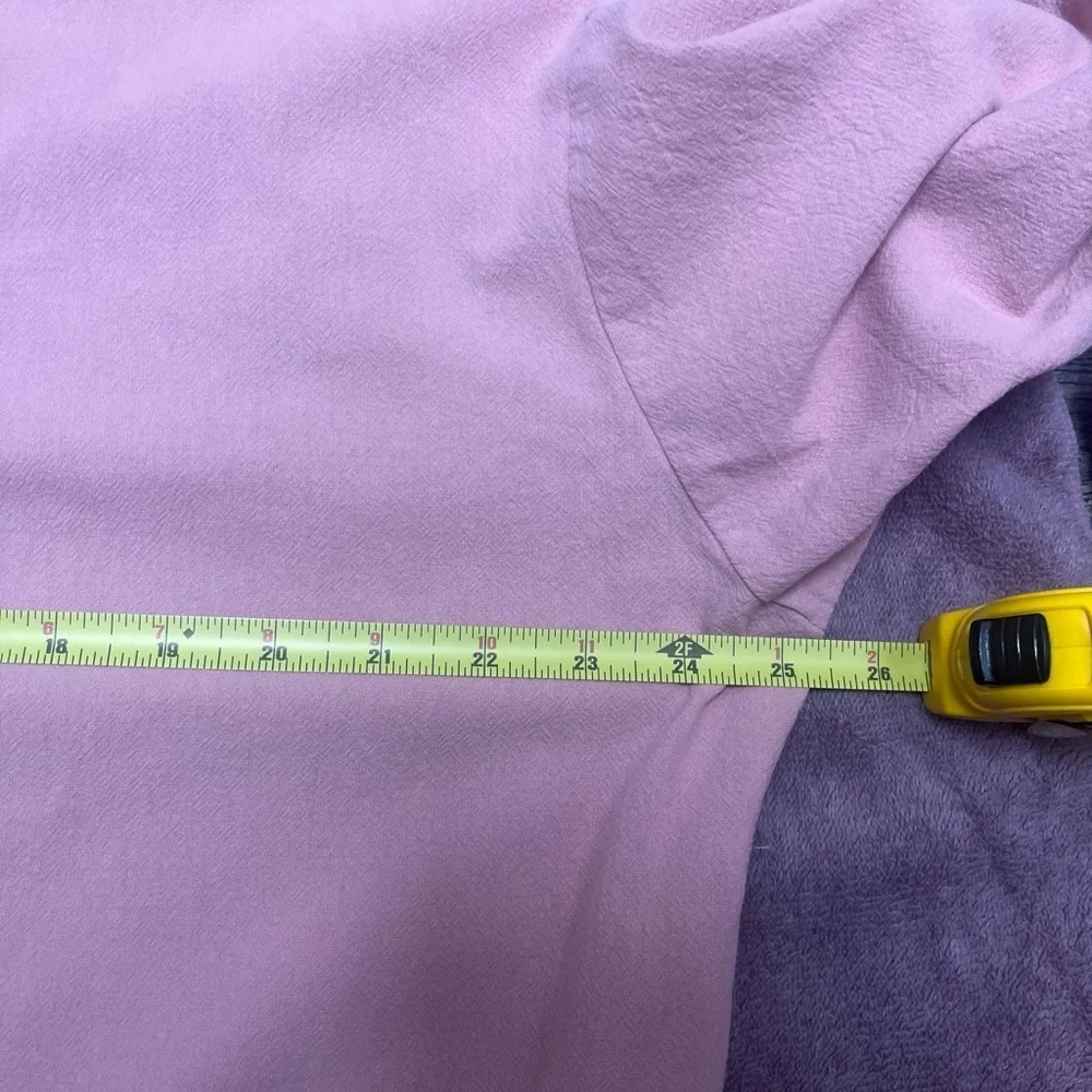 GGUHHU Pink Long Sleeve Button-Up Dress